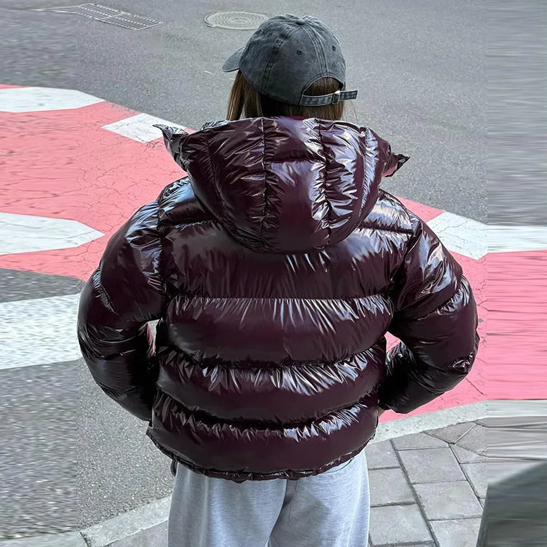 Mila Kapuzen-Pufferjacke