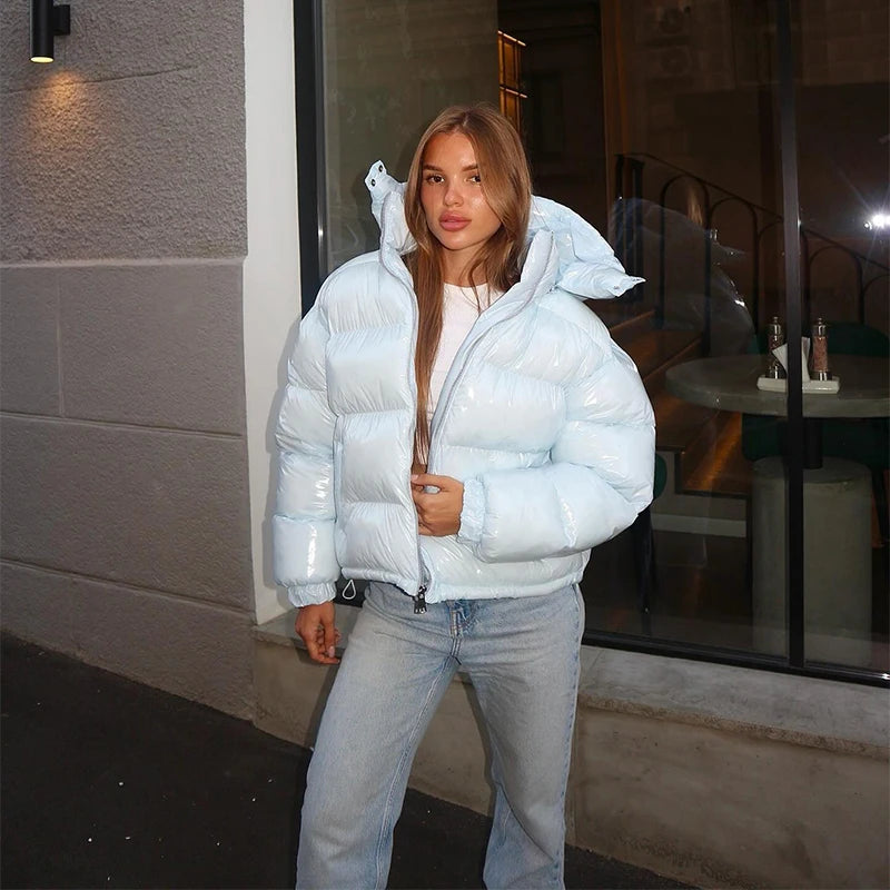 Mila Kapuzen-Pufferjacke