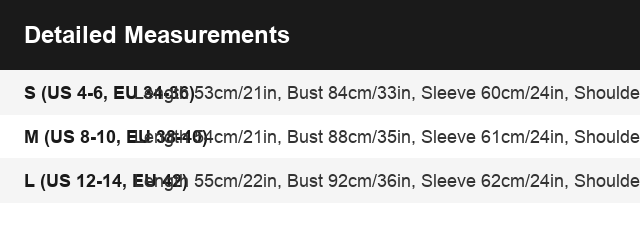 Size Guide