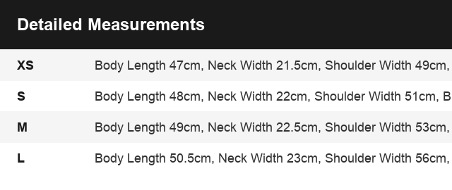 Size Guide