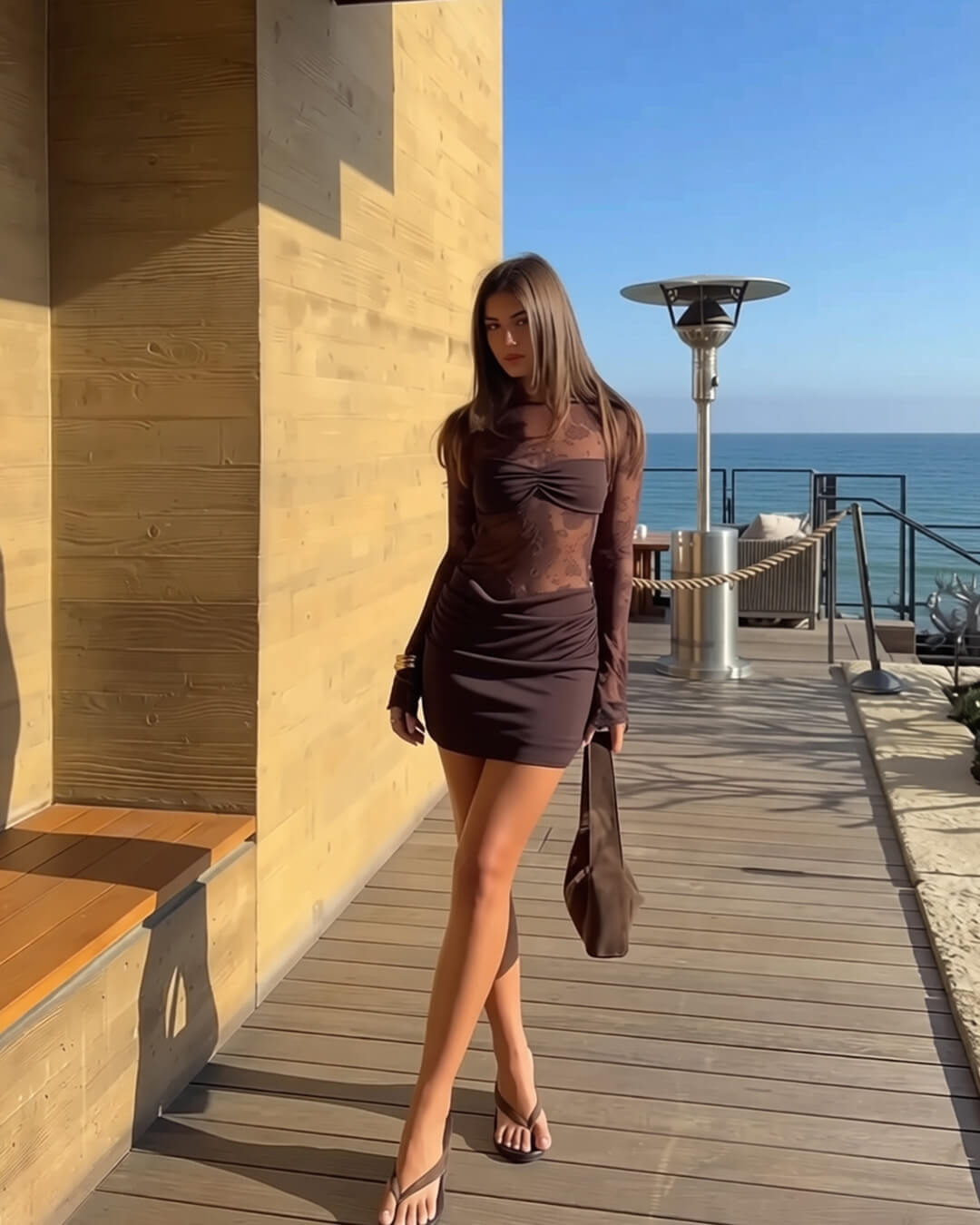 Adeline – figurbetontes, rückenfreies Spitzen-Minikleid