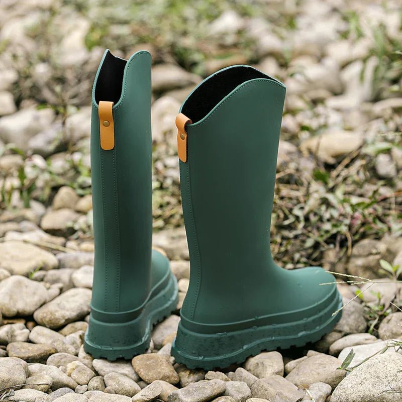 Kniehohe wasserdichte Regenstiefel