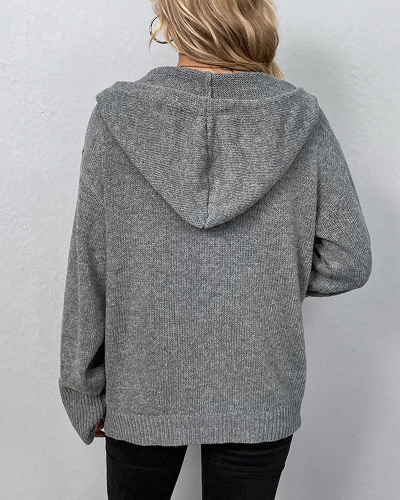 Aetuna – Kapuzenstrickjacke für Damen