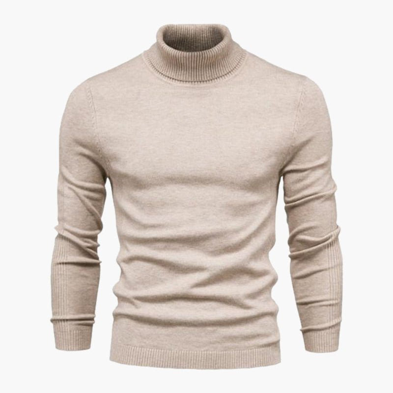 Agata – Schmal geschnittener Herren-Rollkragenpullover aus Feinstrick