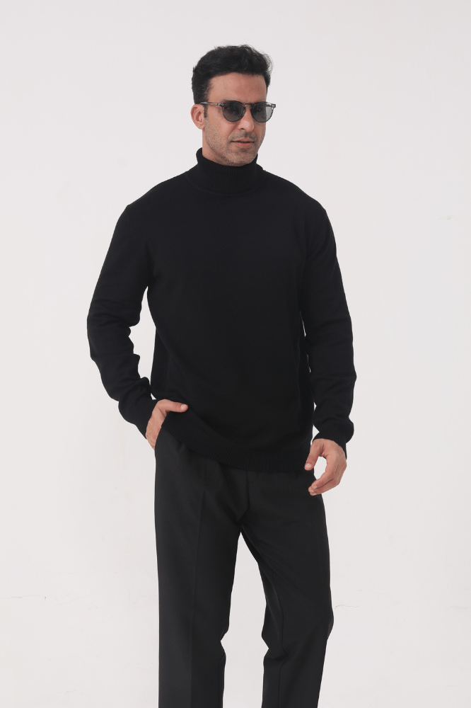 Agata – Schmal geschnittener Herren-Rollkragenpullover aus Feinstrick