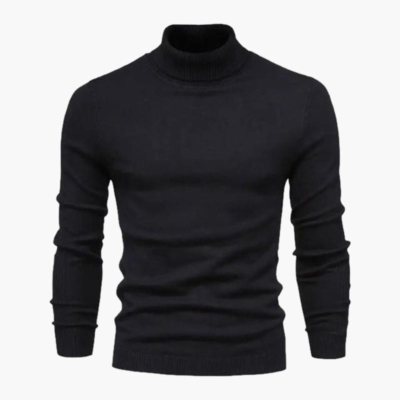 Agata – Schmal geschnittener Herren-Rollkragenpullover aus Feinstrick