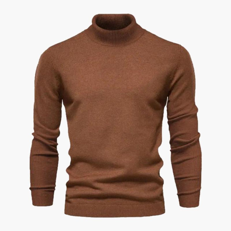 Agata – Schmal geschnittener Herren-Rollkragenpullover aus Feinstrick