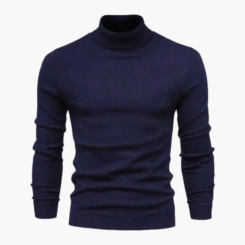 Agata – Schmal geschnittener Herren-Rollkragenpullover aus Feinstrick