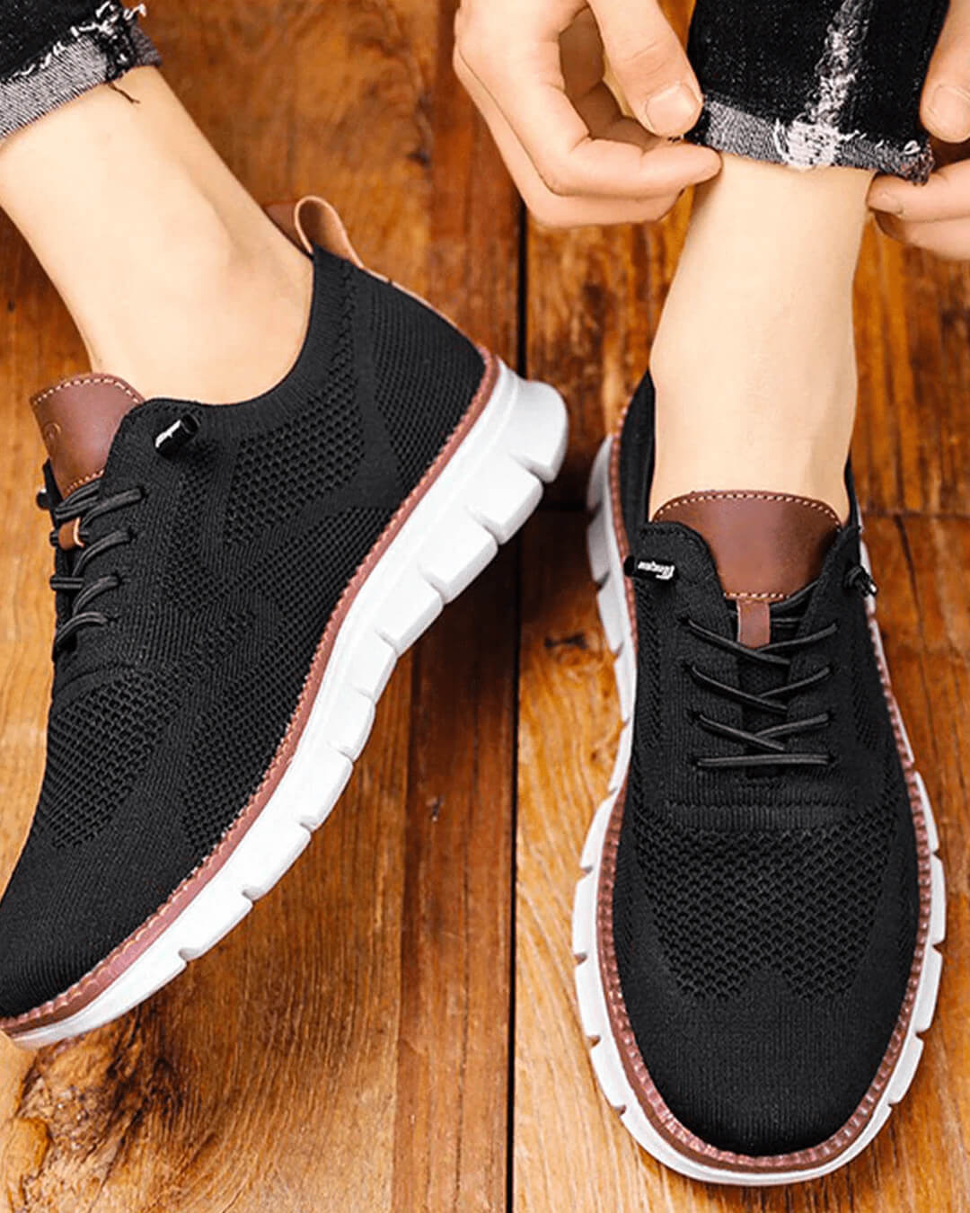 Adeltraud – atmungsaktive, rutschfeste Strick-Sneaker