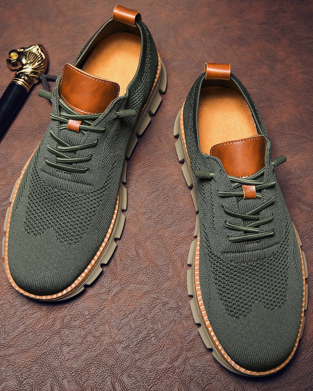 Adeltraud – atmungsaktive, rutschfeste Strick-Sneaker