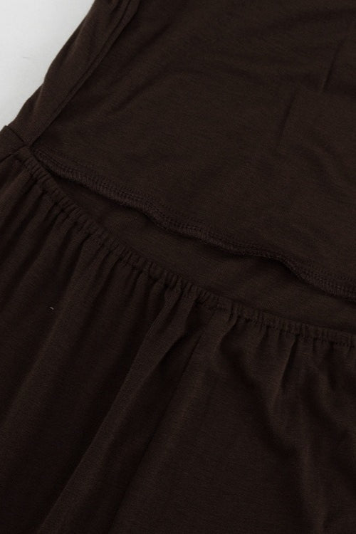 OLANE Brown Halter Backless Maxi Dress SWomen’s Dresses