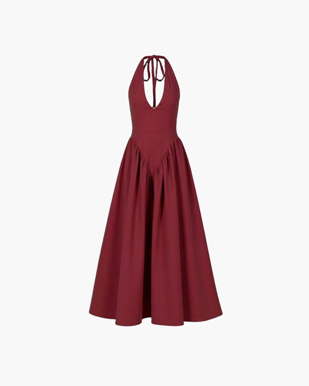 Gina – Chiffon-Maxikleid mit tiefem Ausschnitt