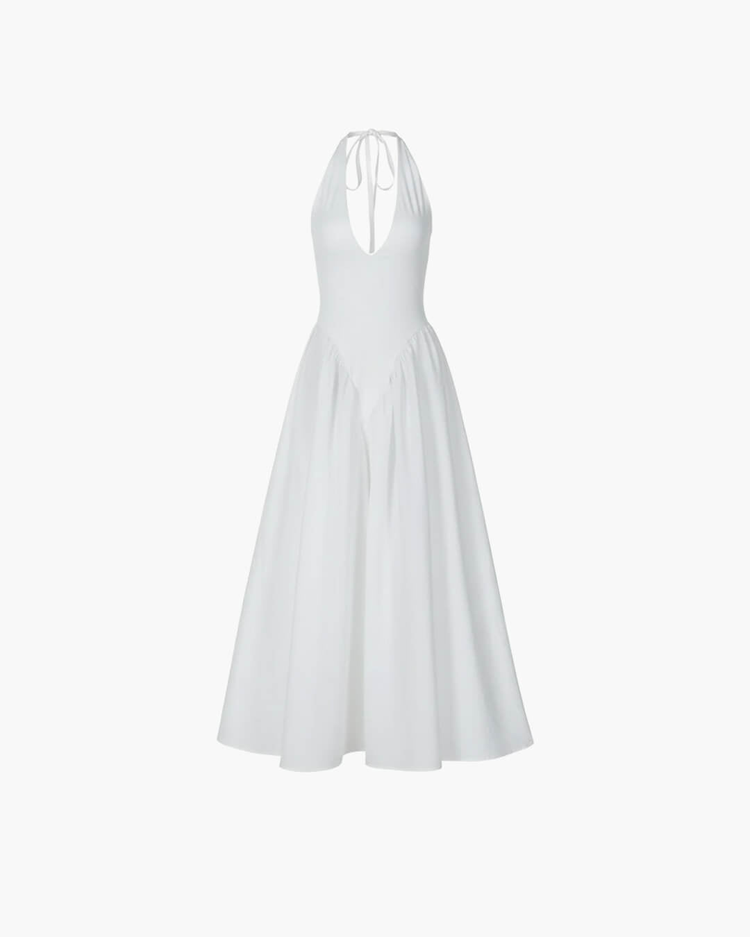 Gina – Chiffon-Maxikleid mit tiefem Ausschnitt