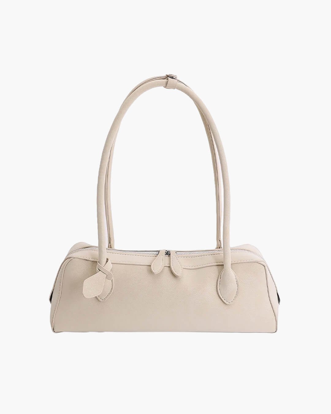 OLANE Classic Faux Suede Baguette Bag WhiteBag
