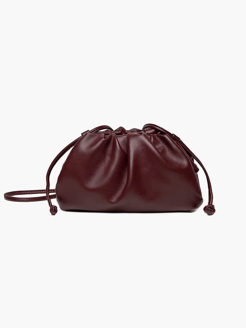 OLANE Classic Vegan Leather Crossbody Pouch BrownBag