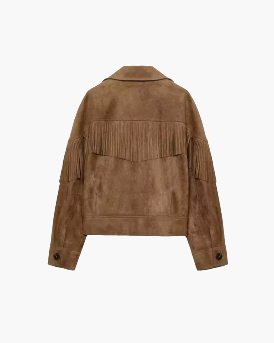 OLANE Faux Suede Lapel Cropped Jacket XSWomen's Coats & Jackets