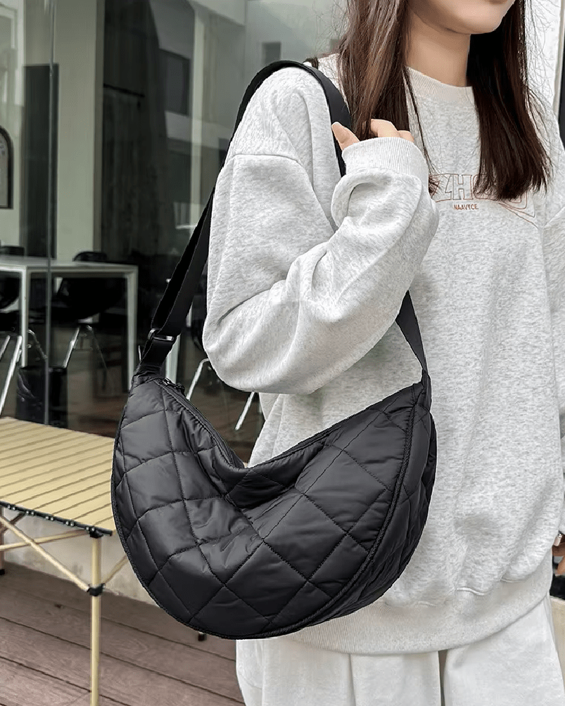 OLANE Half-Moon Crossbody Belt Bag DarkbrownBag