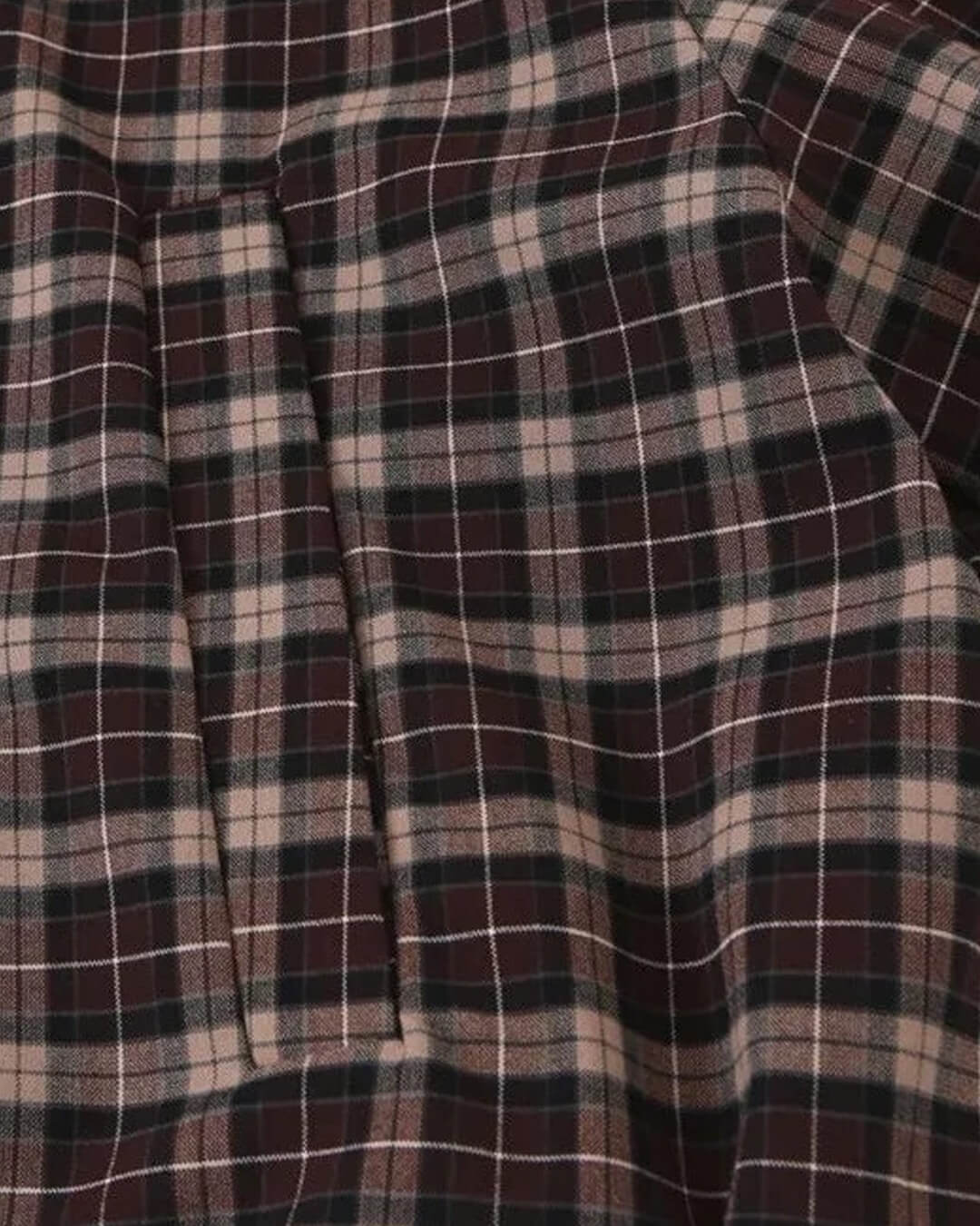 OLANE High Collar Checked Zip-Up Jacket MWomen's Coats & Jackets