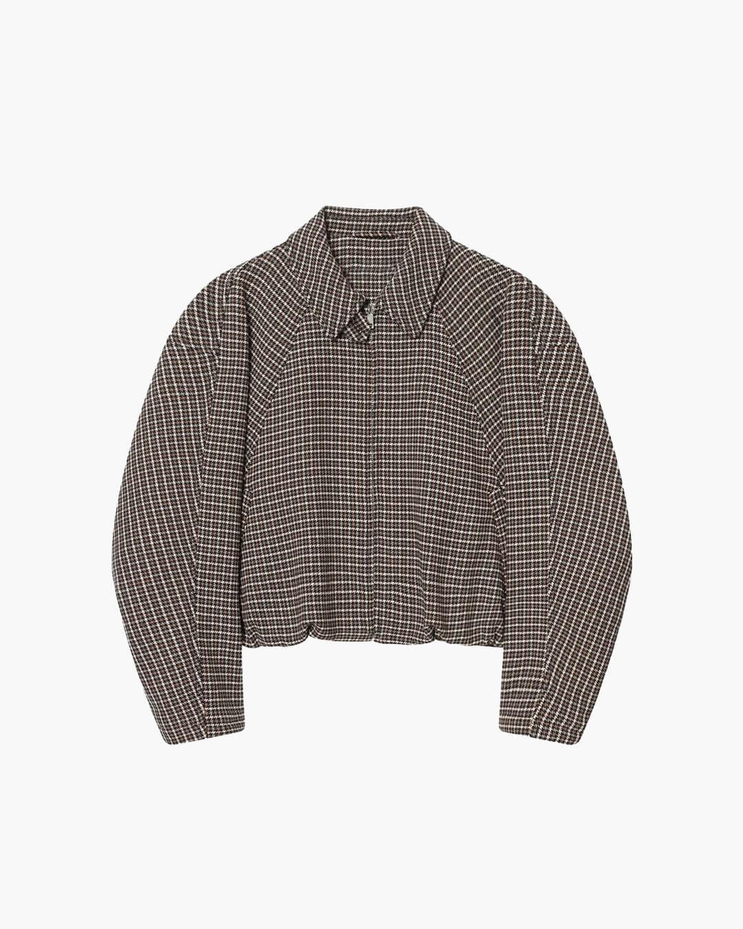 OLANE Houndstooth Zip-Up Jacket & Skirt Set Jacket OnlySWomen's Sets
