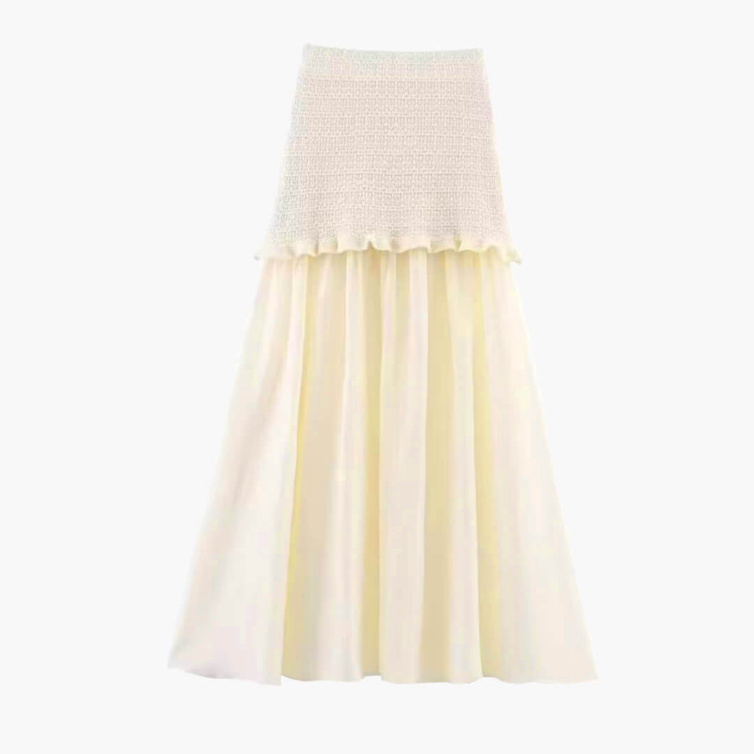Julie – Set aus Stricktop und Plisseerock