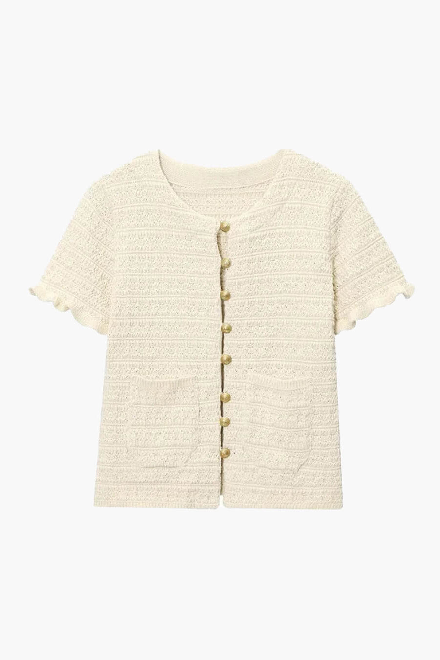 Julie – Set aus Stricktop und Plisseerock