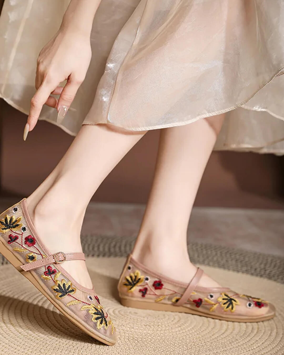 Kate – bestickte Ballerinas