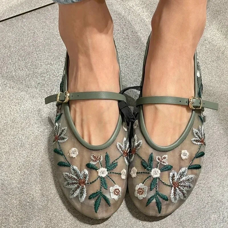 Kate – bestickte Ballerinas