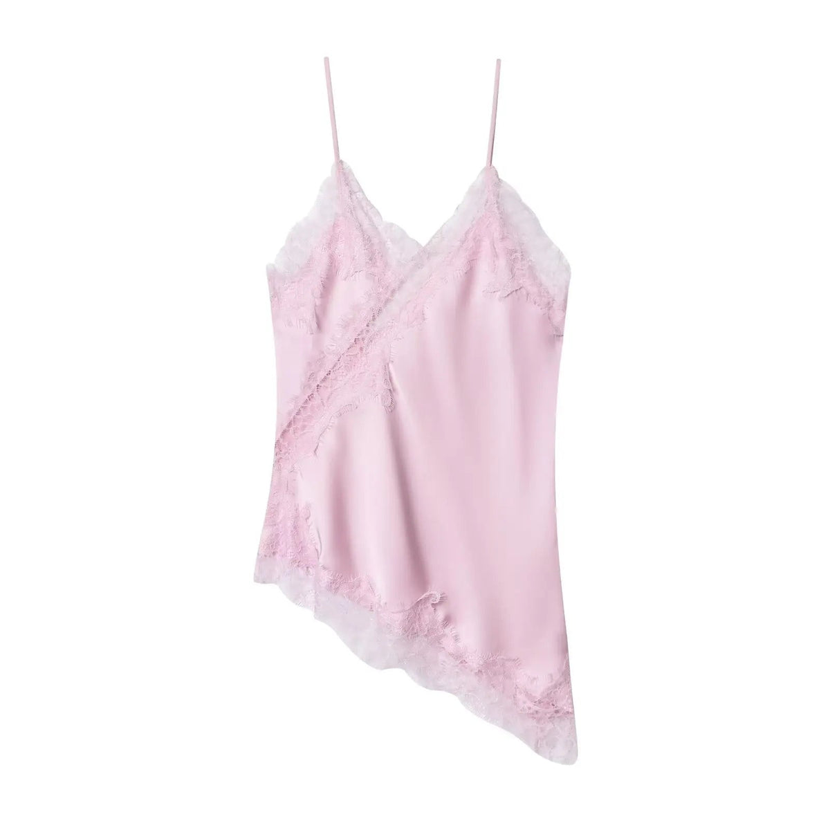 Keanna – Asymmetrisches Satin-Cami-Top