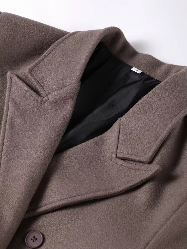 OLANE Lara Maxi Coat BrownLWomen's Coats & Jackets