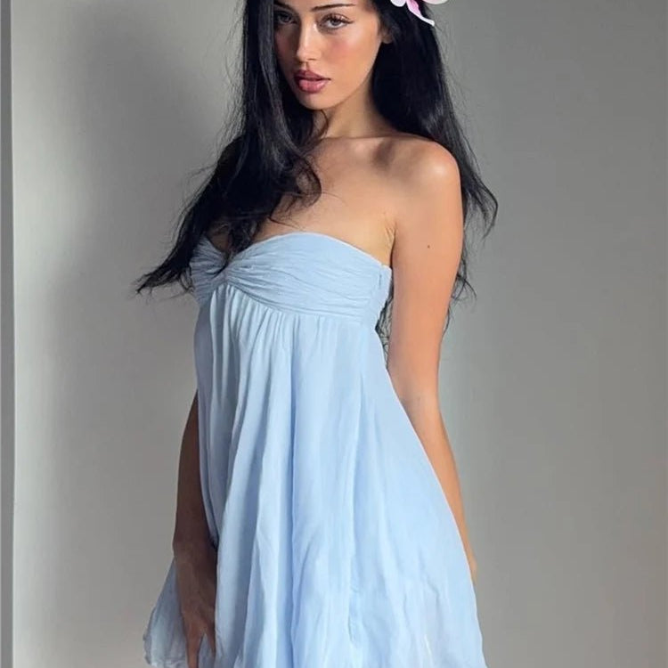 Agatha – Figurbetontes Mesh-Minikleid mit Patchworkdetails
