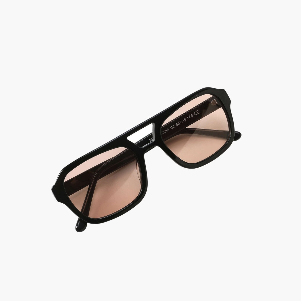 OLANE Oversized Cat-Eye Sunglasses Black / OrangeSunglasses