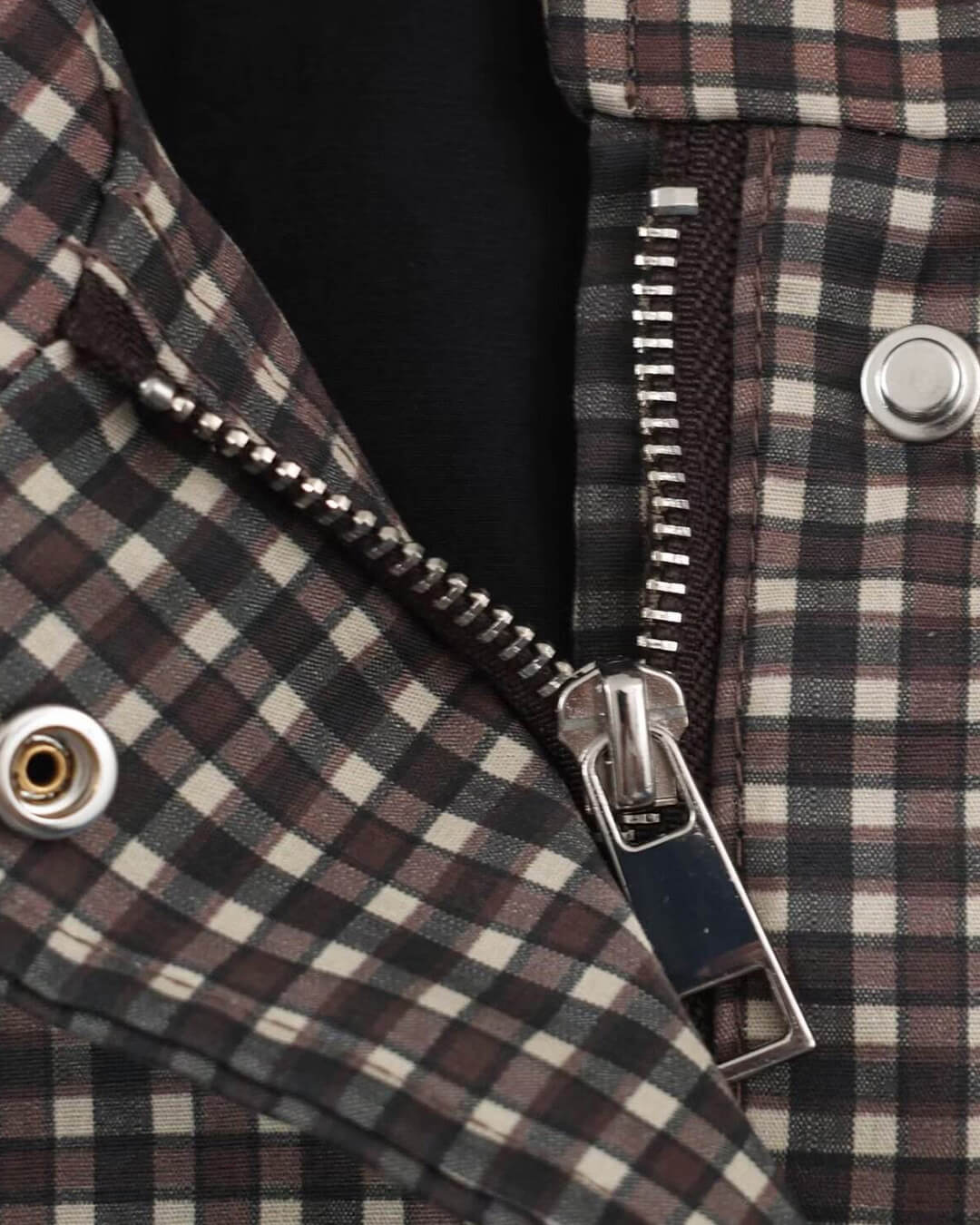 OLANE Plaid Hooded Windbreaker Jacket SWomen's Coats & Jackets