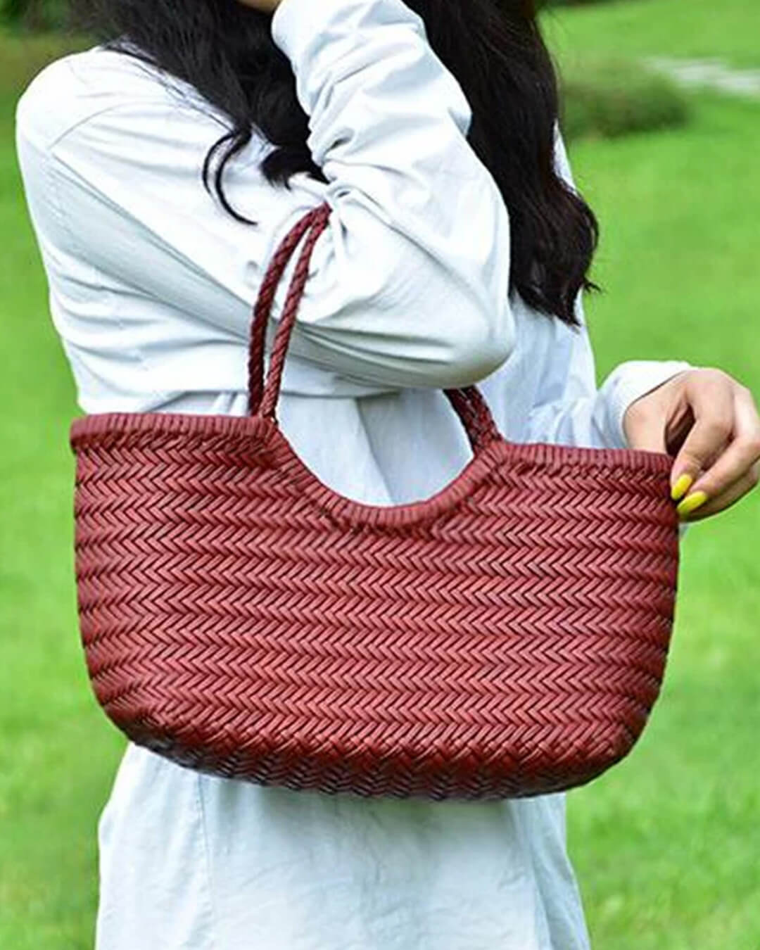 Geräumige gewebte Tote-Bag