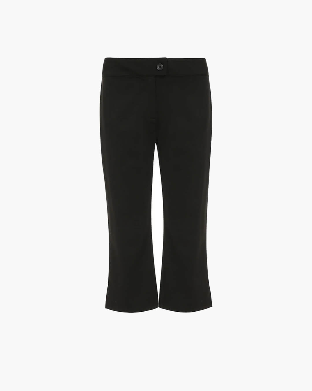 Audrey – dehnbare schwarze Caprihose