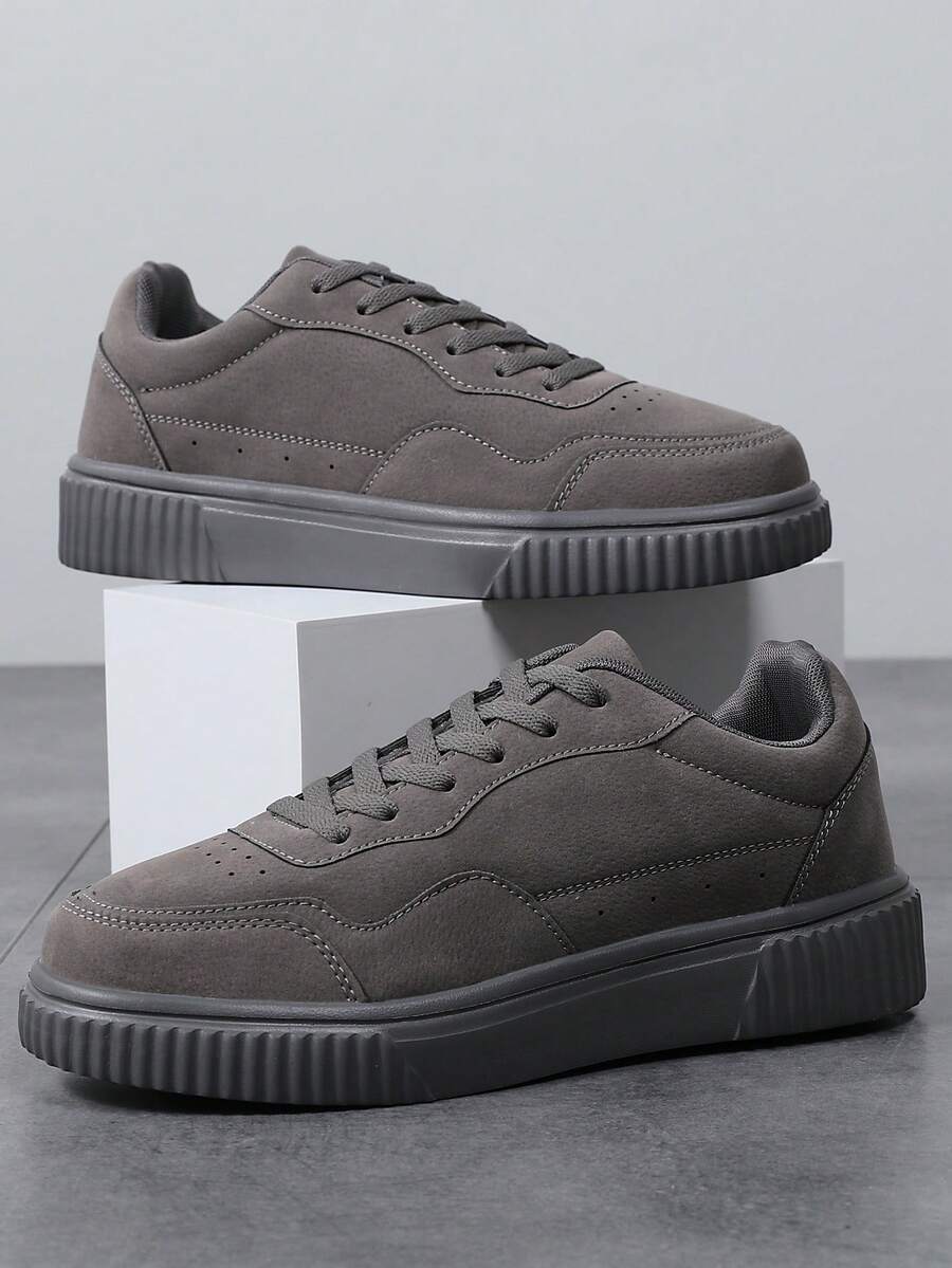 Aheda – Schnür-Sneaker aus Wildlederimitat