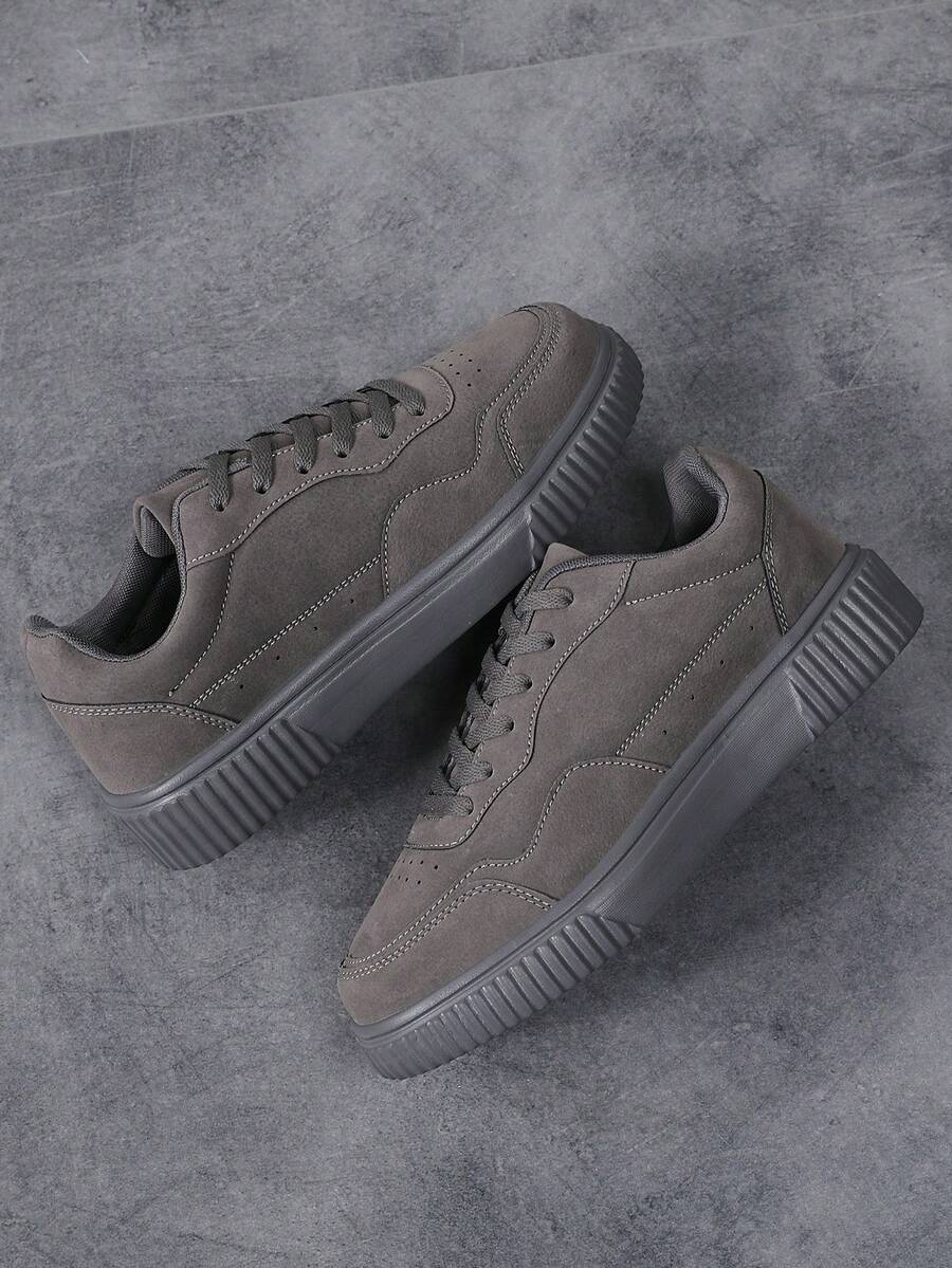 Aheda – Schnür-Sneaker aus Wildlederimitat