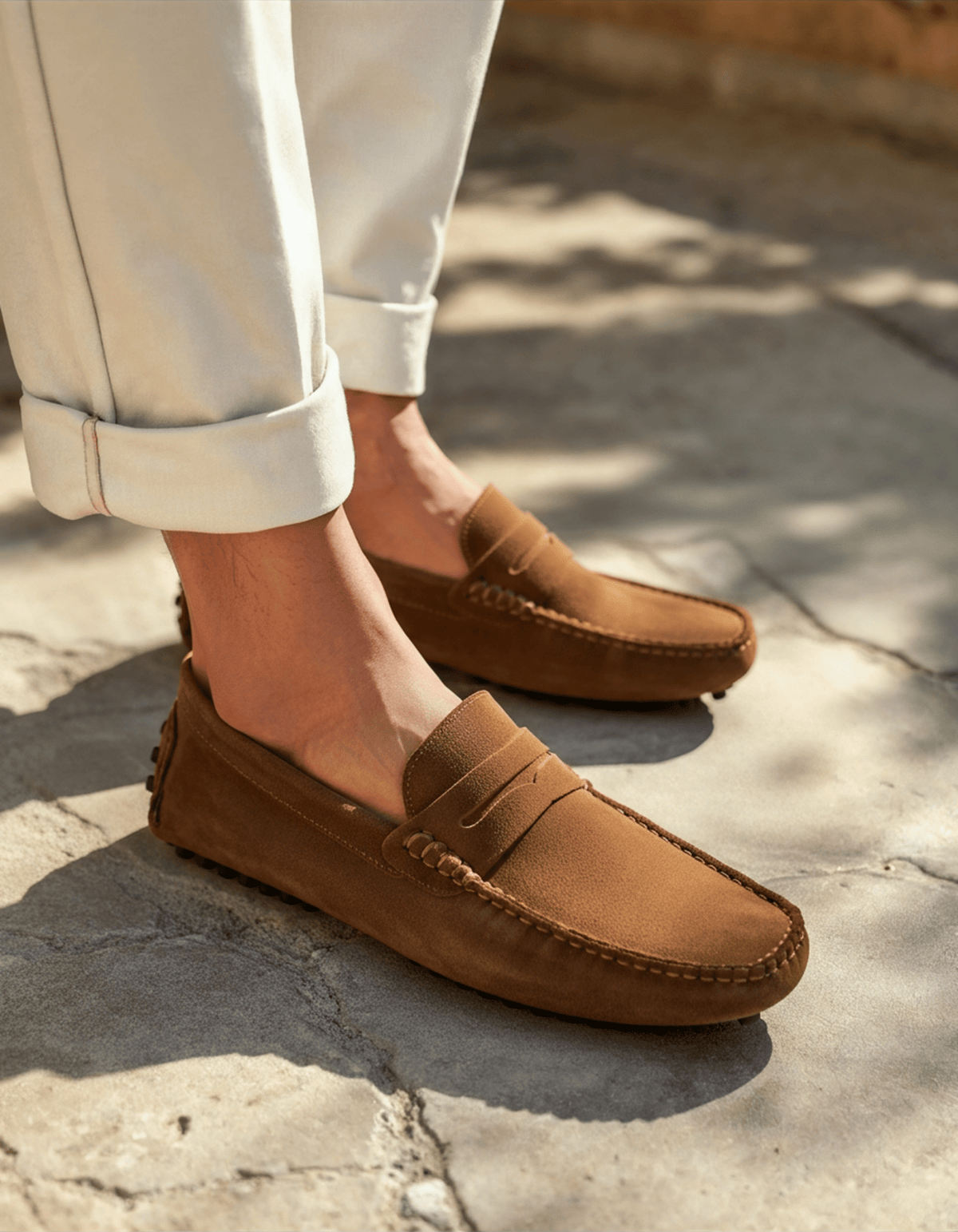 Aheza – Velours-Pennyloafer zum Hineinschlüpfen