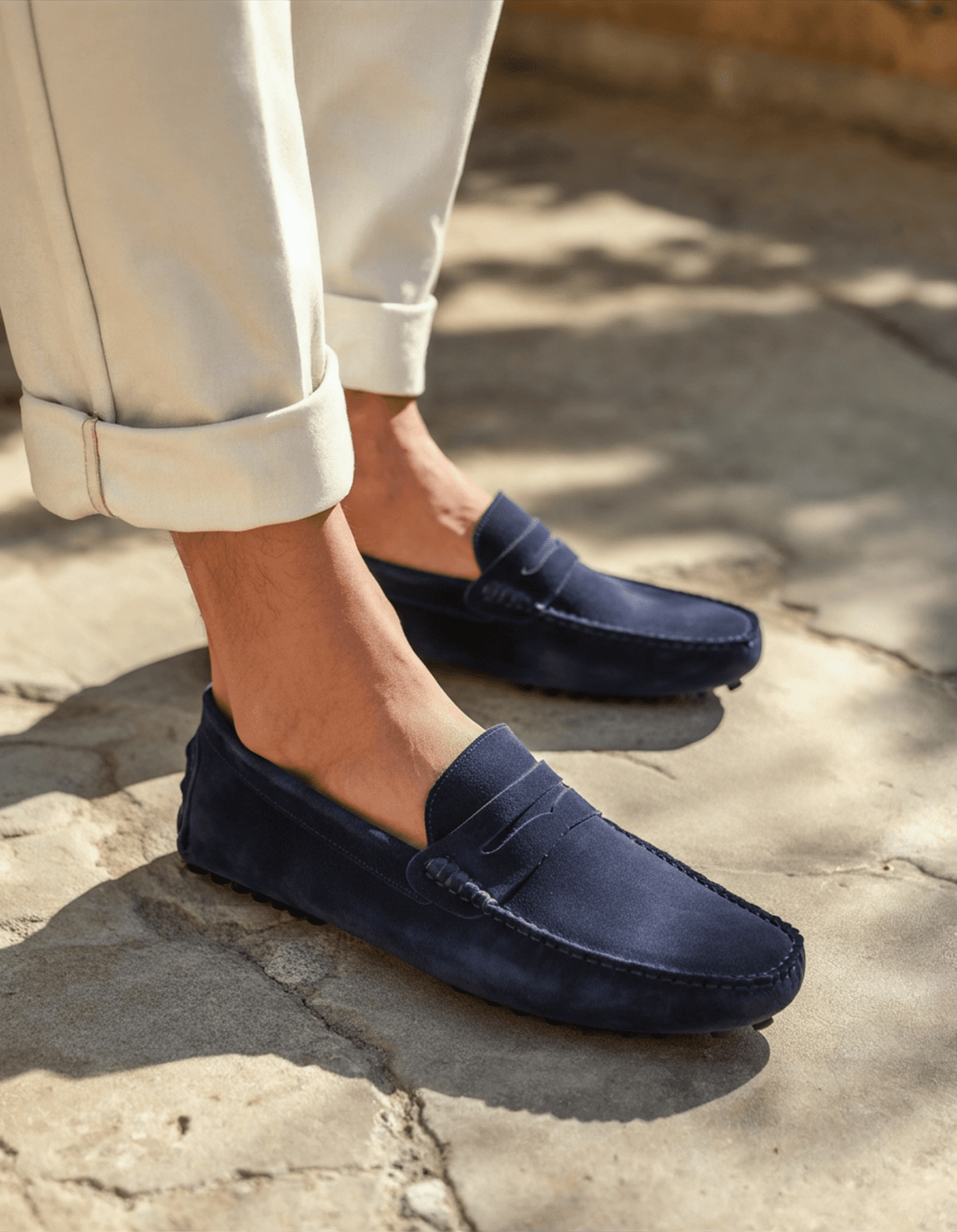 Aheza – Velours-Pennyloafer zum Hineinschlüpfen