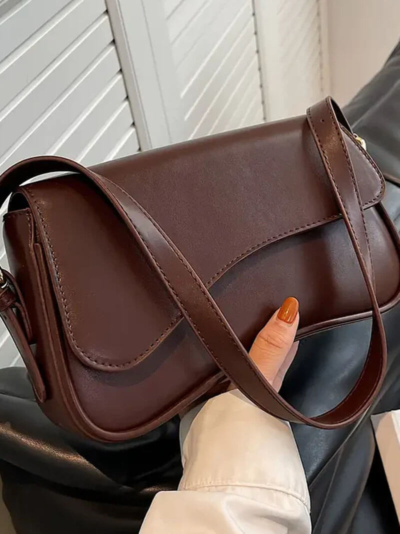 Veganer Leder Schulter-Sattelbag