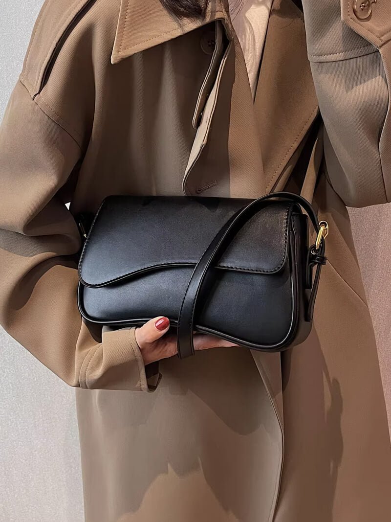 Veganer Leder Schulter-Sattelbag