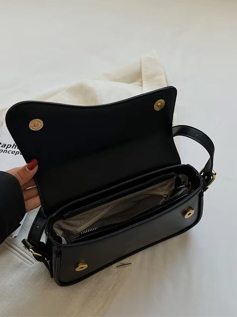 Veganer Leder Schulter-Sattelbag