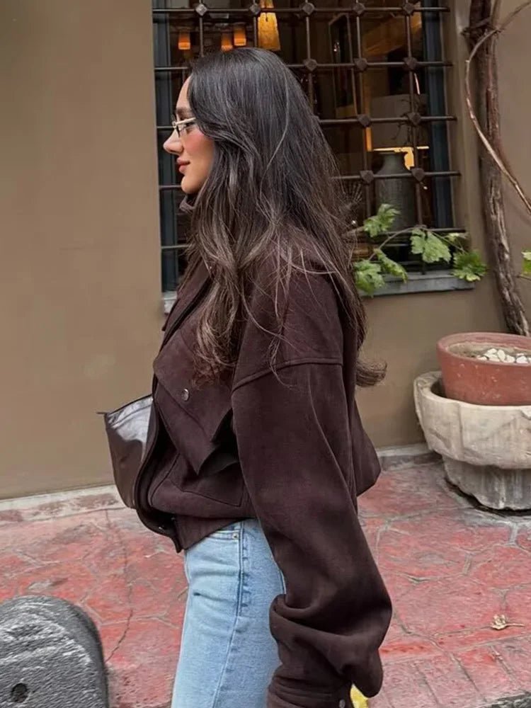 Oversized-Bomberjacke im Vintage-Stil