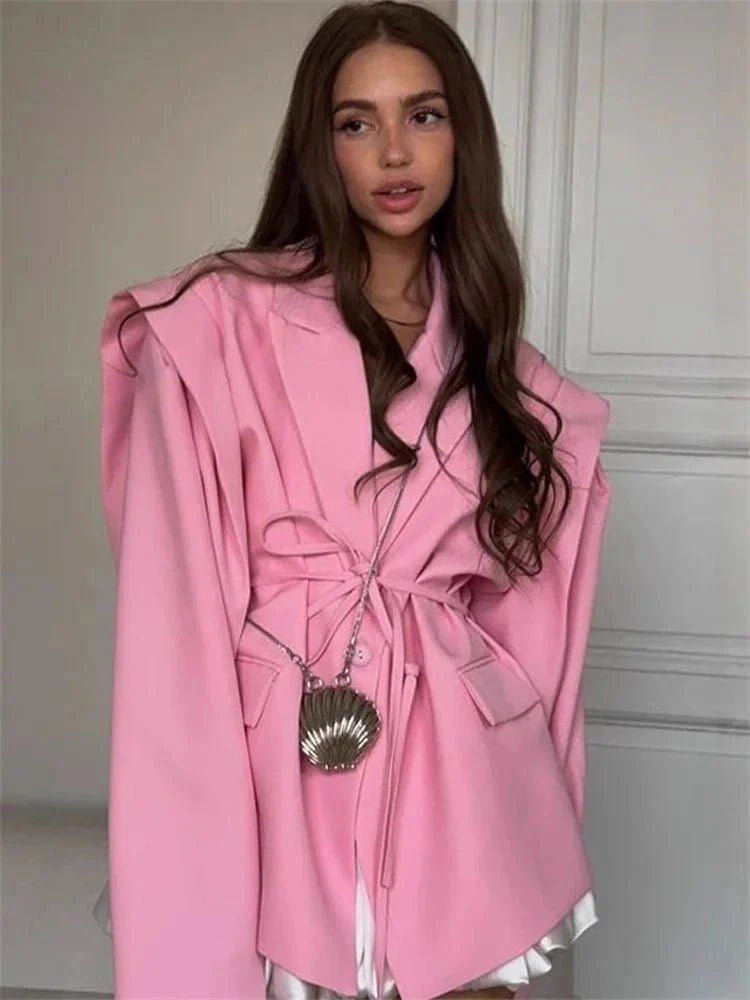Mia – Blazer mit weitem Ärmel und Gürtel