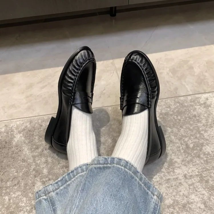 Classic Vegan Leather Slip-On Loafers