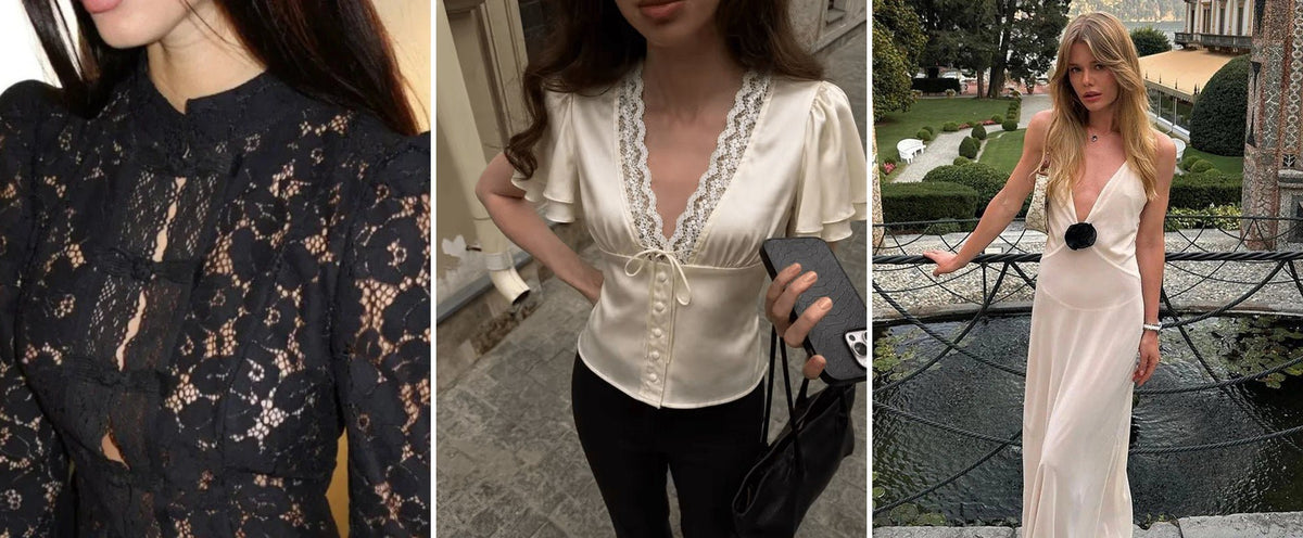 Transparenter Organza: der Stofftrend für den Juli