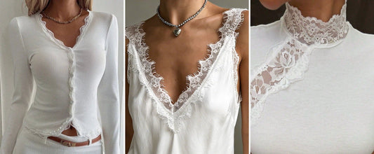 The August Edit: Five Looks, One Lace-Trim Top - OLANE