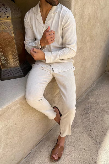 Clementine Long Sleeve Button-Down Set