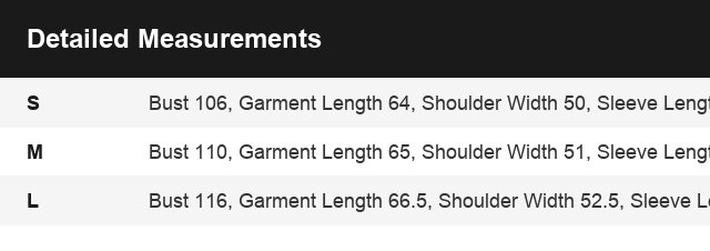 Size Guide