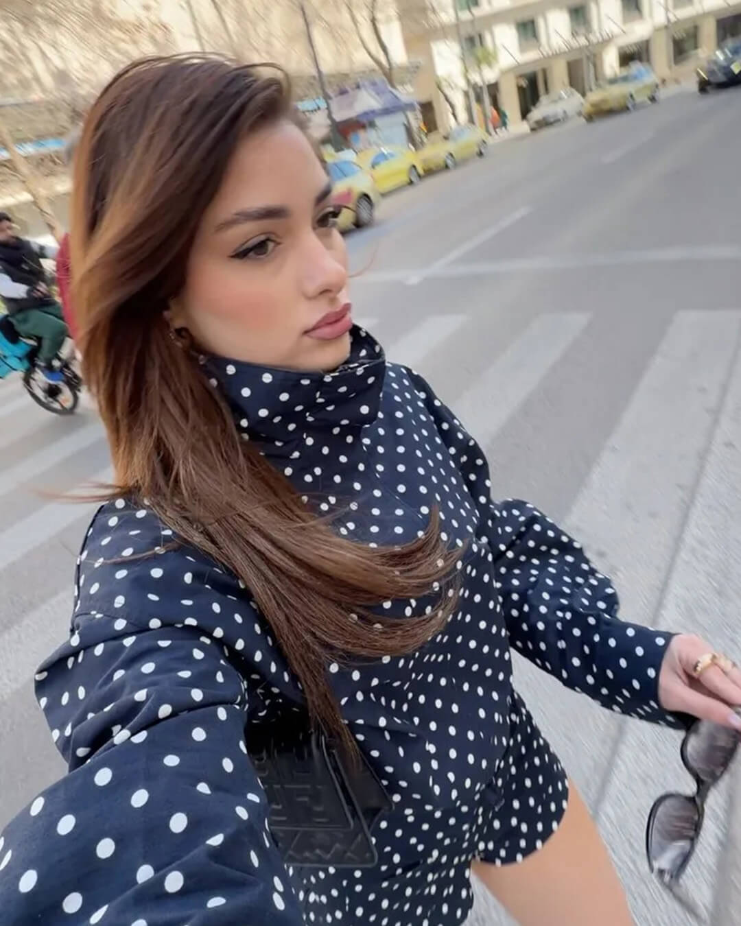 OLANE Annie Tailored Polka Dot Jacket BlackXSWomen's Coats & Jackets