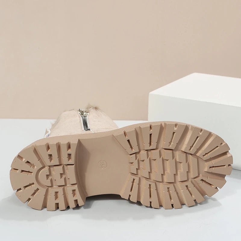 Olane Brand Faux Suede Boots Beige40Women's Boots